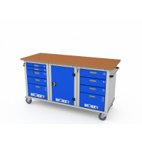 Верстак мобильный трехтумбовый WOKER PRO 3514.F30.1800